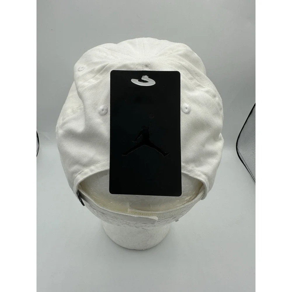 Nike Air Jordan Hat Youth Jumpman Strapback Adjustable Cap White Big Logo